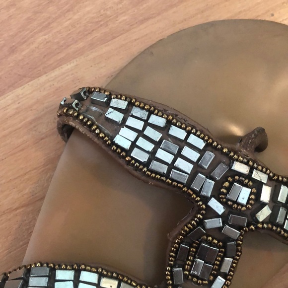 Charles David brown leather ankle sandals - Picture 2 of 5